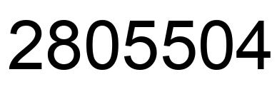 Number 2805504 black image