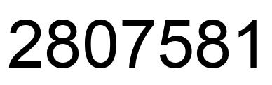 Number 2807581 black image