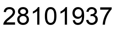 Number 28101937 black image