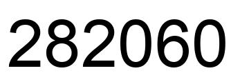 Número 282060 imagen negro