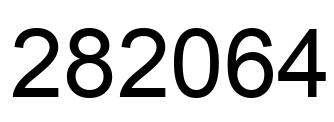 Número 282064 imagen negro