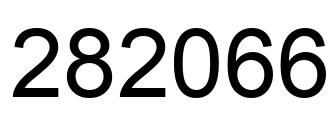 Número 282066 imagen negro