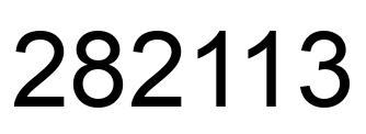 Número 282113 imagen negro
