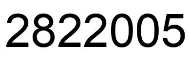Number 2822005 black image