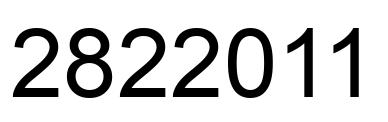Número 2822011 imagen negro