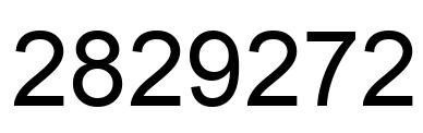 Number 2829272 black image