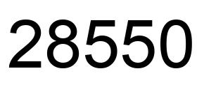 Número 28550 imagen negro