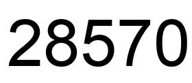Número 28570 imagen negro