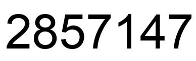 Número 2857147 imagen negro