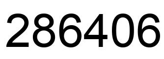 Number 286406 black image
