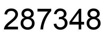 Número 287348 imagen negro