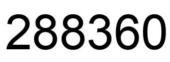 Número 288360 imagen negro