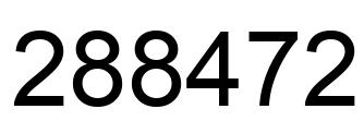 Número 288472 imagen negro