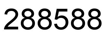 Número 288588 imagen negro
