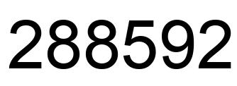 Número 288592 imagen negro