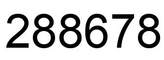 Número 288678 imagen negro