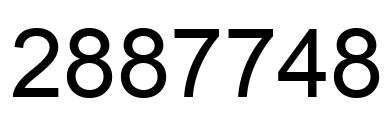 Number 2887748 black image