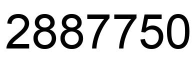 Number 2887750 black image