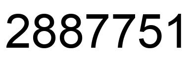 Number 2887751 black image