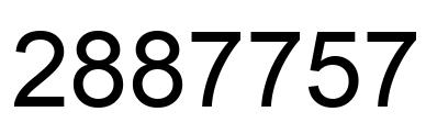 Número 2887757 imagen negro