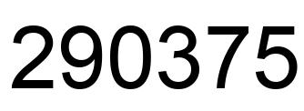 Número 290375 imagen negro
