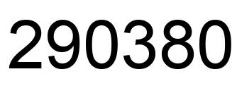 Número 290380 imagen negro
