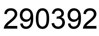 Número 290392 imagen negro