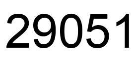 Número 29051 imagen negro