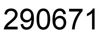 Número 290671 imagen negro