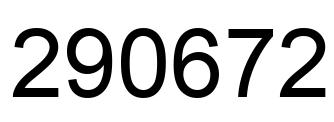 Número 290672 imagen negro