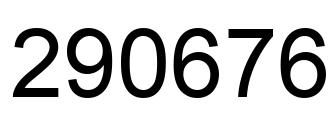 Número 290676 imagen negro