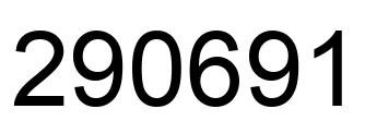 Number 290691 black image
