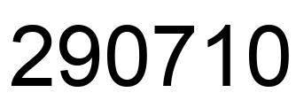Number 290710 black image