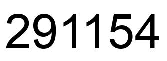 Número 291154 imagen negro
