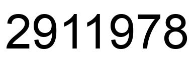 Number 2911978 black image