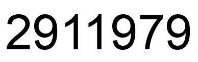 Number 2911979 black image