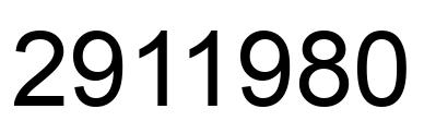 Number 2911980 black image