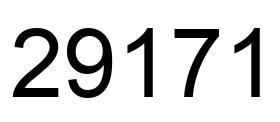 Número 29171 imagen negro