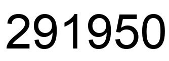 Number 291950 black image