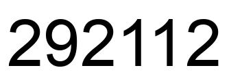 Número 292112 imagen negro