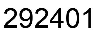 Número 292401 imagen negro