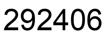 Número 292406 imagen negro