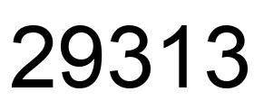 Número 29313 imagen negro