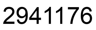 Number 2941176 black image