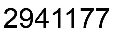 Number 2941177 black image