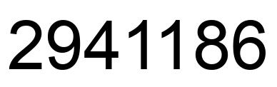 Número 2941186 imagen negro