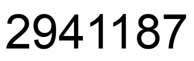 Número 2941187 imagen negro