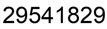 Number 29541829 black image