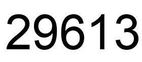 Número 29613 imagen negro