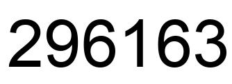 Number 296163 black image